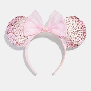 New Disney BaubleBar Minnie Mouse Soft Pink Ears Headband